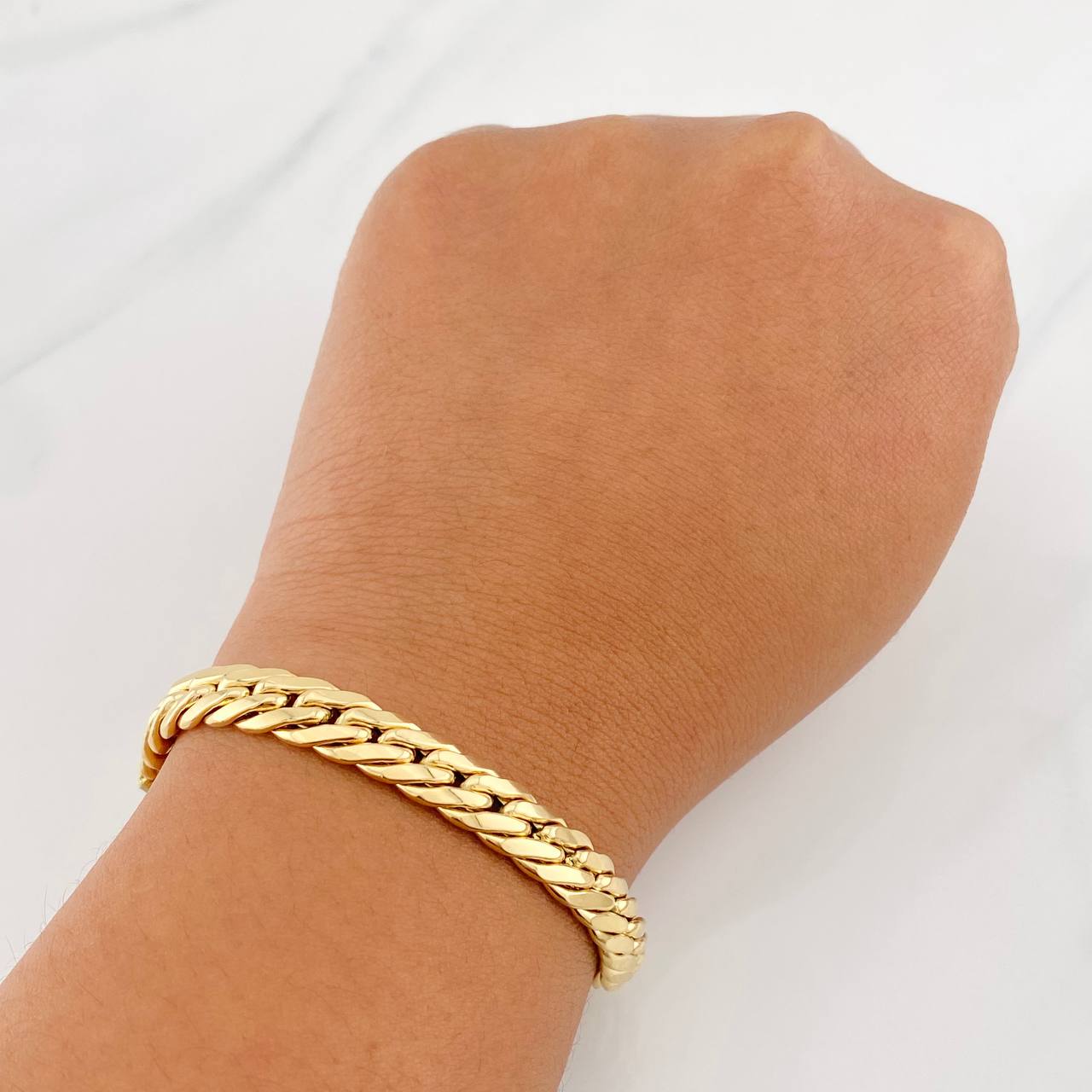 Pulso Serpiente 8.35g / 19cm / 7.5mm Oro Amarillo 18K