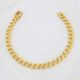 Pulso Cubano Infinito 7.85g / 18cm / 6.3mm Oro Amarillo 18K