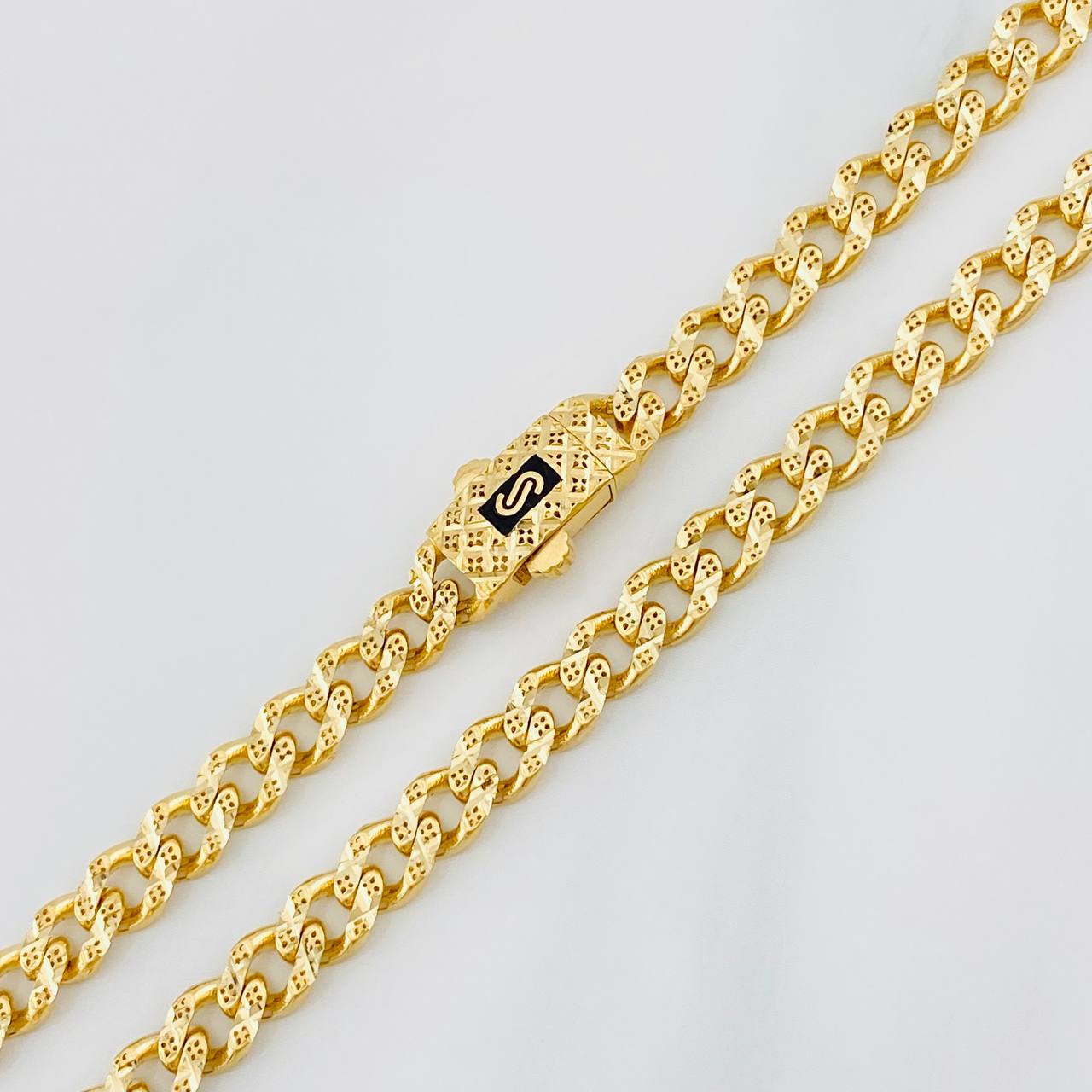 Cadena Cubana Infinito 16.6g / 60cm / 4.8mm Oro Amarillo 18K