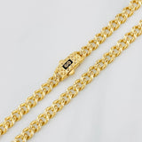 Cadena Cubana Infinito 16.6g / 60cm / 4.8mm Oro Amarillo 18K