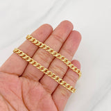 Cadena Cubana Infinito 16.6g / 60cm / 4.8mm Oro Amarillo 18K