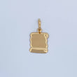 Dije Placa Pergamino 0.85gr / 2.3*1.1cm / Liso Oro Amarillo 18K &