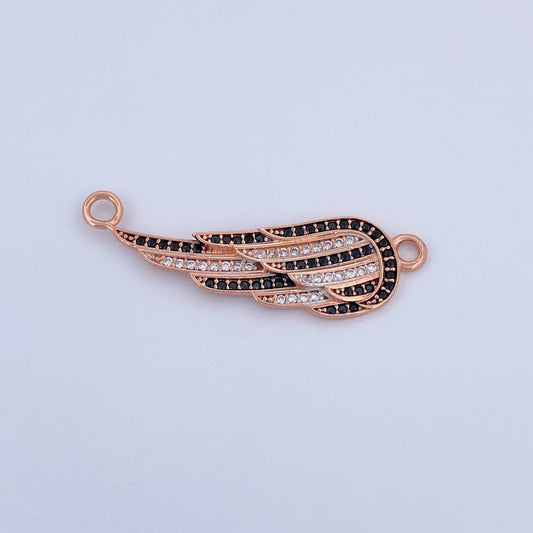 Herraje Ala 2.7gr / 3.6cm / Circones Negros Blancos Oro Rosa 18K &