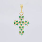 Dije Cruz Floreada 1.4g / 2.5cm Oro Amarillo 18K
