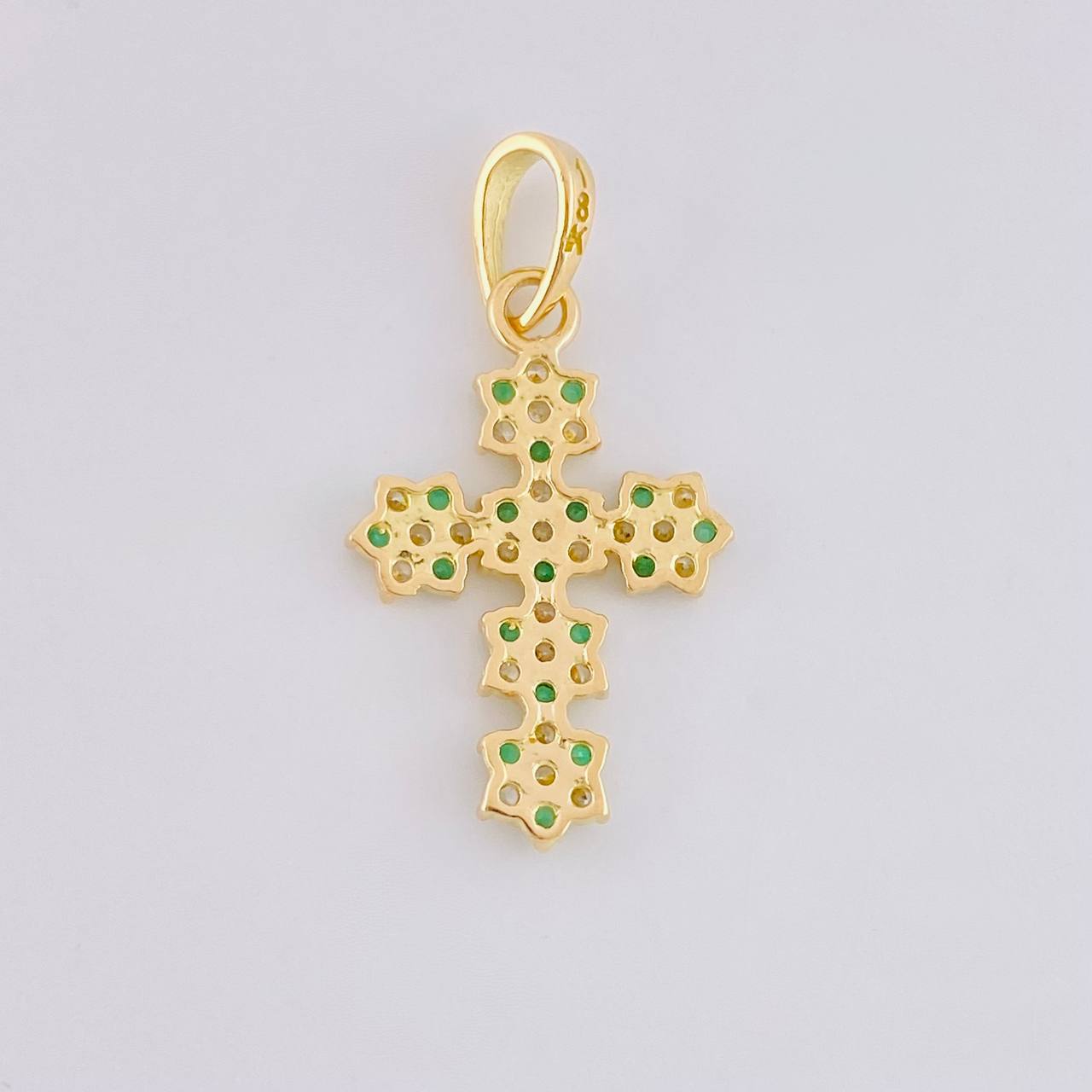 Dije Cruz Floreada 1.4g / 2.5cm Oro Amarillo 18K