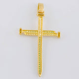 Dije Cruz Tornillos 7.95g / 6.4cm Oro Amarillo 18K