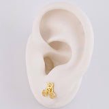 Topos Bicicleta Amarillo 1.3g / 8.8mm Oro Blanco 18K