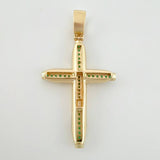 Dije Cruz Resplandor Esmeraldas 63pts 11.6g / 5.4cm Oro Amarillo 18K