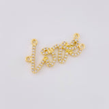 Herraje Love 2.2g / 2.5cm Oro Amarillo 18K