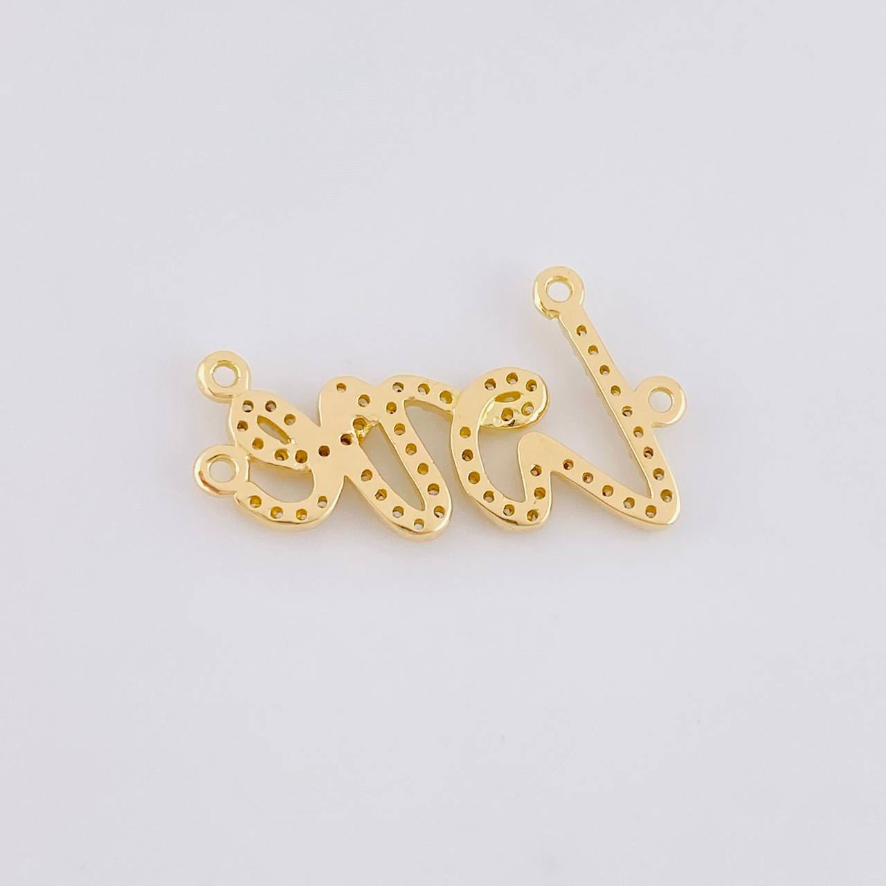 Herraje Love 2.2g / 2.5cm Oro Amarillo 18K