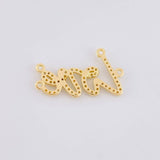 Herraje Love 2.2g / 2.5cm Oro Amarillo 18K