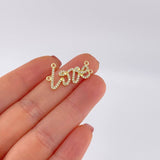 Herraje Love 2.2g / 2.5cm Oro Amarillo 18K