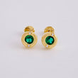 Topos Chispa con Marco 2.2g / 6.45mm Oro Amarillo 18K