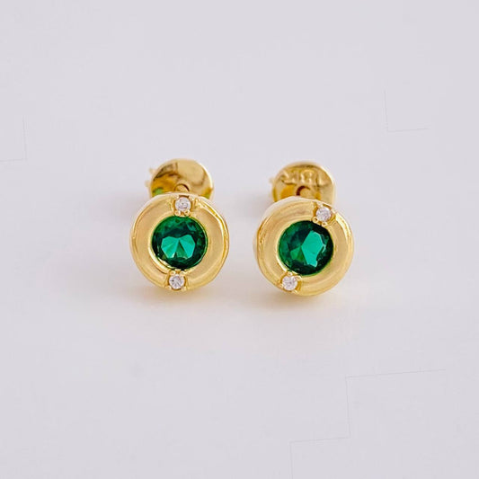 Topos Chispa con Marco 2.2g / 6.45mm Oro Amarillo 18K