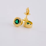 Topos Chispa con Marco 2.2g / 6.45mm Oro Amarillo 18K