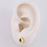 Topos Chispa con Marco 2.2g / 6.45mm Oro Amarillo 18K