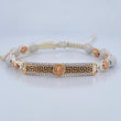 Pulsera Blanca Medusa Tribal 4.4gr / Oro 18K &