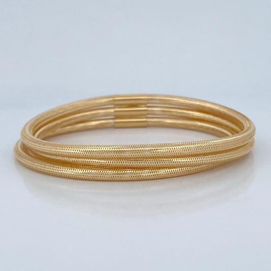 Pulso Flex 4.7gr / 18.5cm-21cm / +4 Oro 18K &