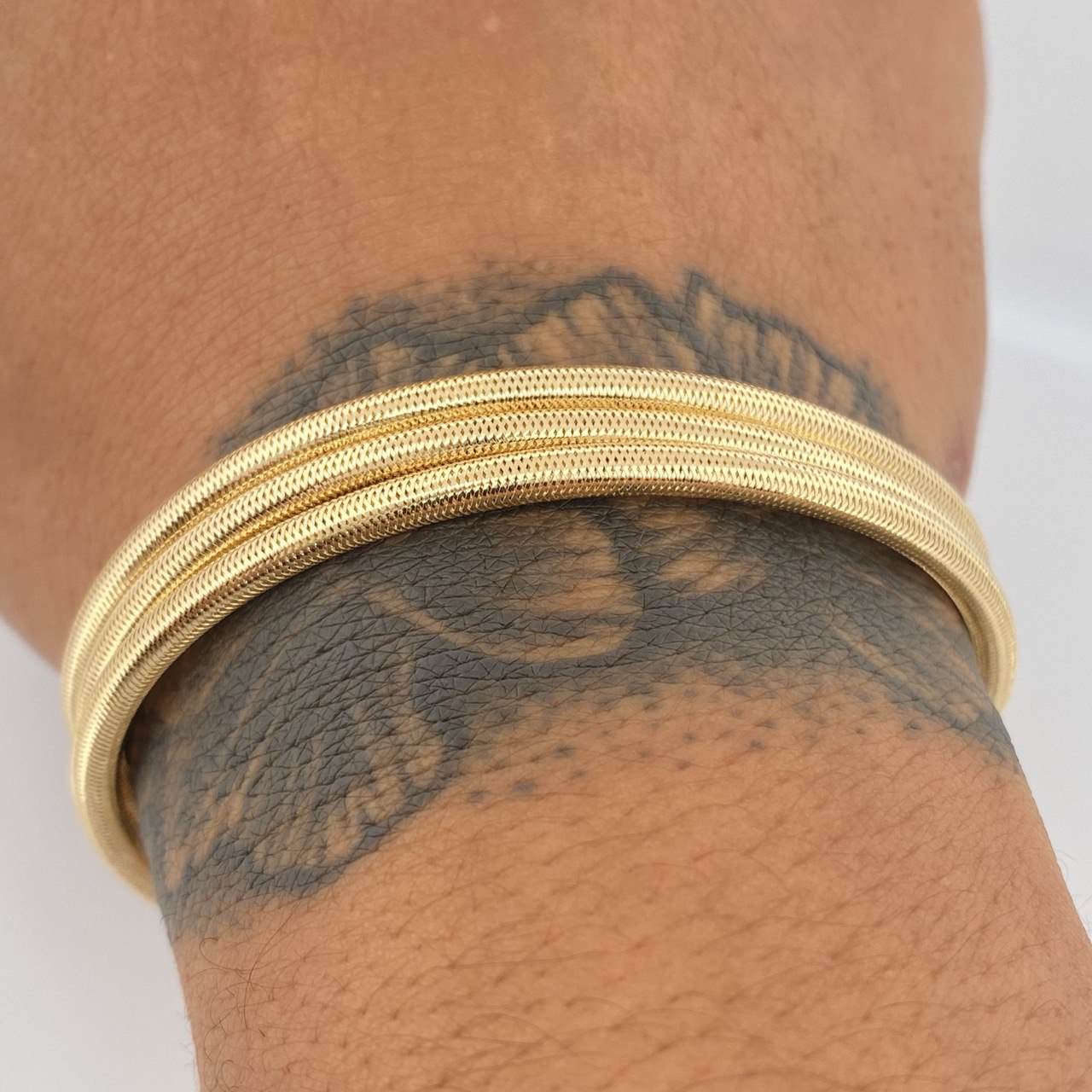 Pulso Flex 4.75gr / 17.3cm-19cm / +4 Oro 18K &