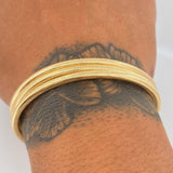 Pulso Flex 4.75gr / 17.3cm-19cm / +4 Oro 18K &
