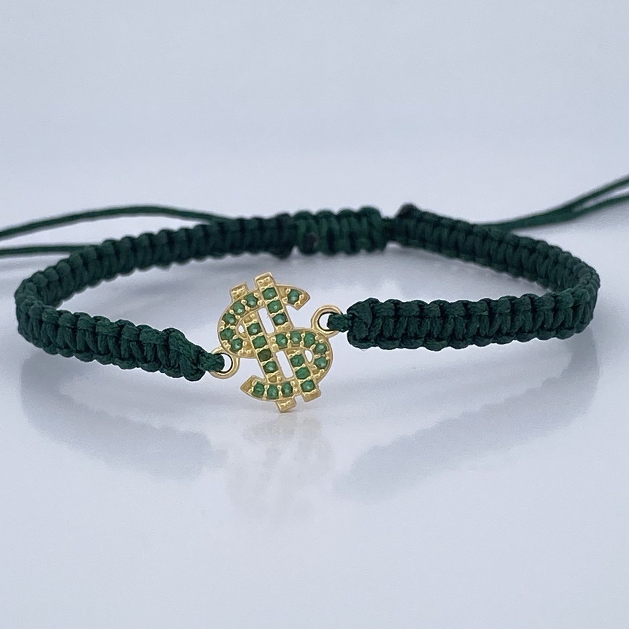 Pulsera Verde Signo Peso 0.65gr / Oro 18K &