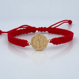 Pulsera Roja San Benito 0.8gr / Oro 18K &