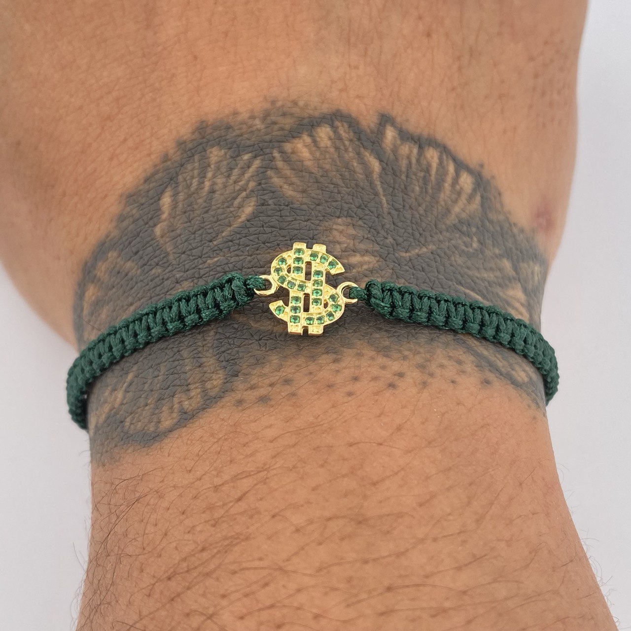 Pulsera Verde Signo Peso 0.65gr / Oro 18K &