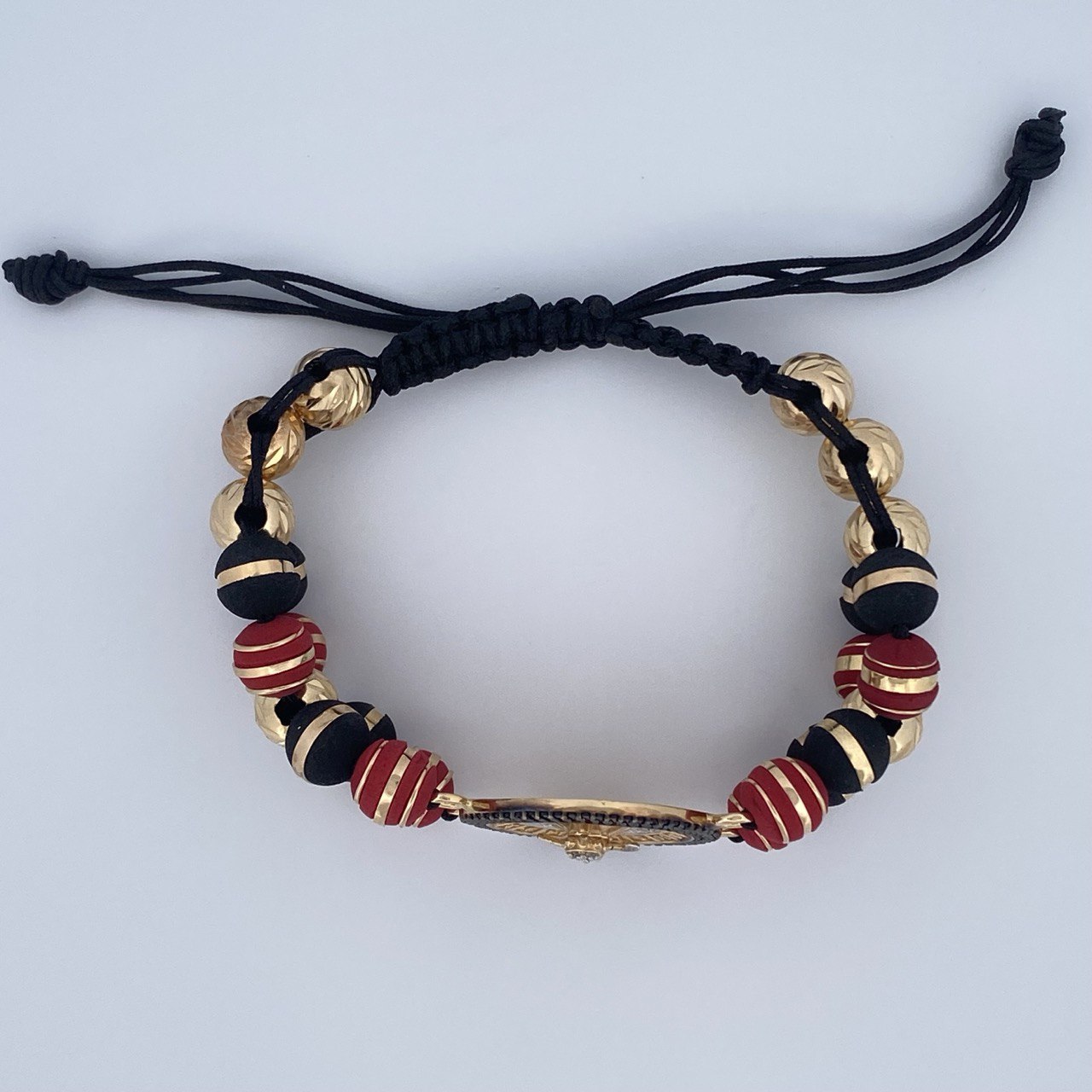 Pulsera Negra Ruleta 11.75gr / Oro 18K &