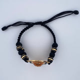 Pulsera Negra Pirata 11gr / Oro 18K &