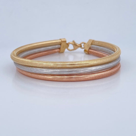 Pulso Flex 5.8gr / 21.2cm-23cm / +4 Oro 18K &