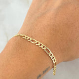 Pulso Figaro 3.6gr / 20cm / +0 Oro 18K ©