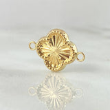 Herraje Trebol 0.85gr / 2cm / Oro 18K