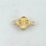Herraje Trebol 0.4gr / 1.5cm / Oro 18K ©
