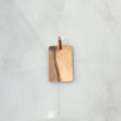 Dije Placa Rectangular 1.7gr / 1.5cm-2.7cm / Lisa Oro Rosa 18K (Oferta) ©