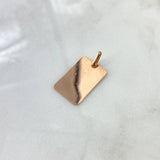 Dije Placa Rectangular 1.7gr / 1.5cm-2.7cm / Lisa Oro Rosa 18K (Oferta) ©