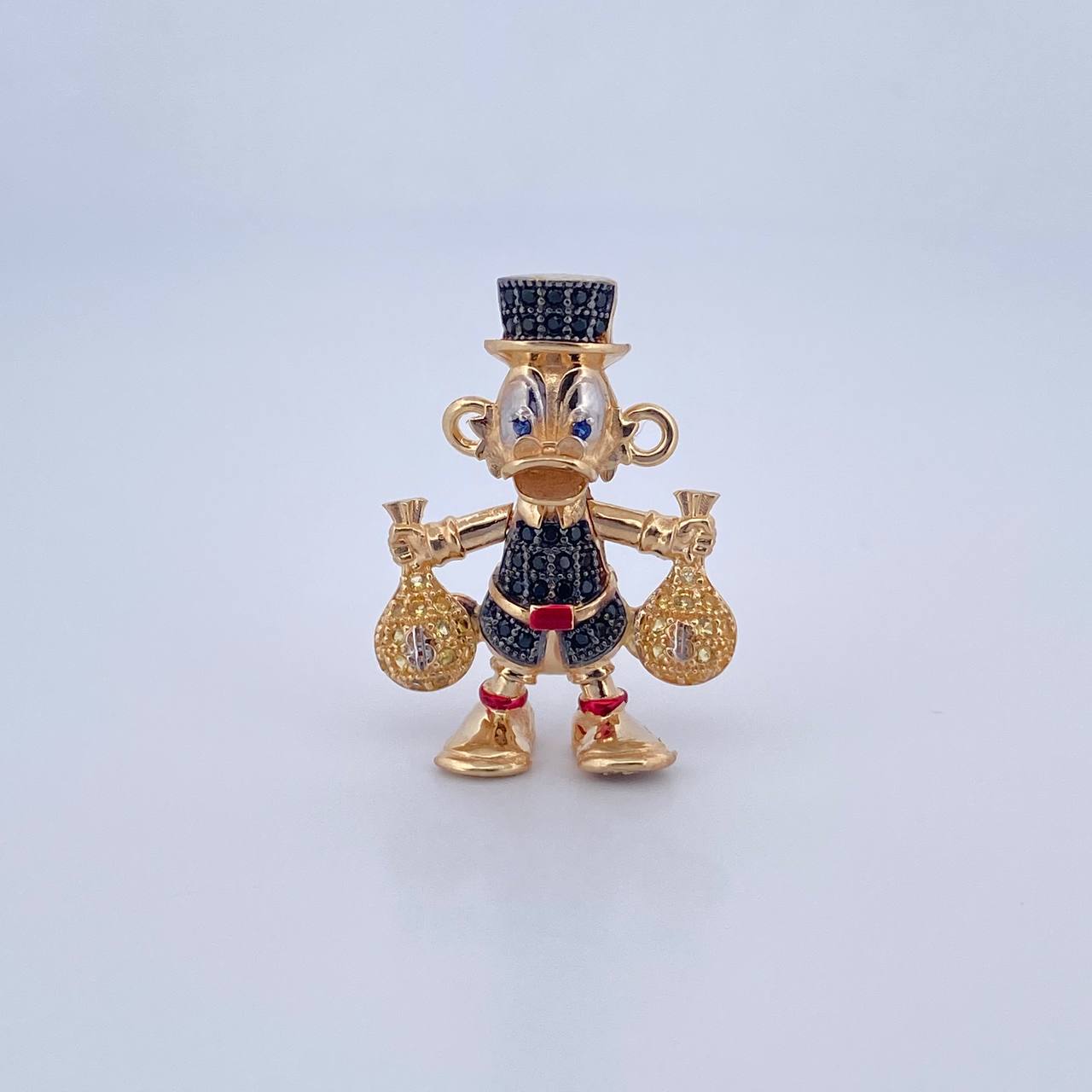 Herraje Pato Bolsas Dinero 5.6gr / 2.6cm / Oro 18K &