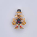 Herraje Pato Bolsas Dinero 5.6gr / 2.6cm / Oro 18K &