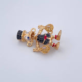 Herraje Pato Bolsas Dinero 5.6gr / 2.6cm / Oro 18K &