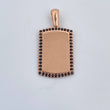 Dije Placa 2.5gr / 2.6cm / Oro 18K &