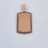 Dije Placa 2.5gr / 2.6cm / Oro 18K &