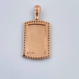 Dije Placa 2.5gr / 2.6cm / Oro 18K &