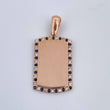 Dije Placa 2.5gr / 2.6cm / Oro 18K &