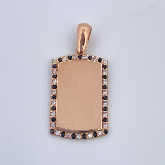 Dije Placa 2.5gr / 2.6cm / Oro 18K &