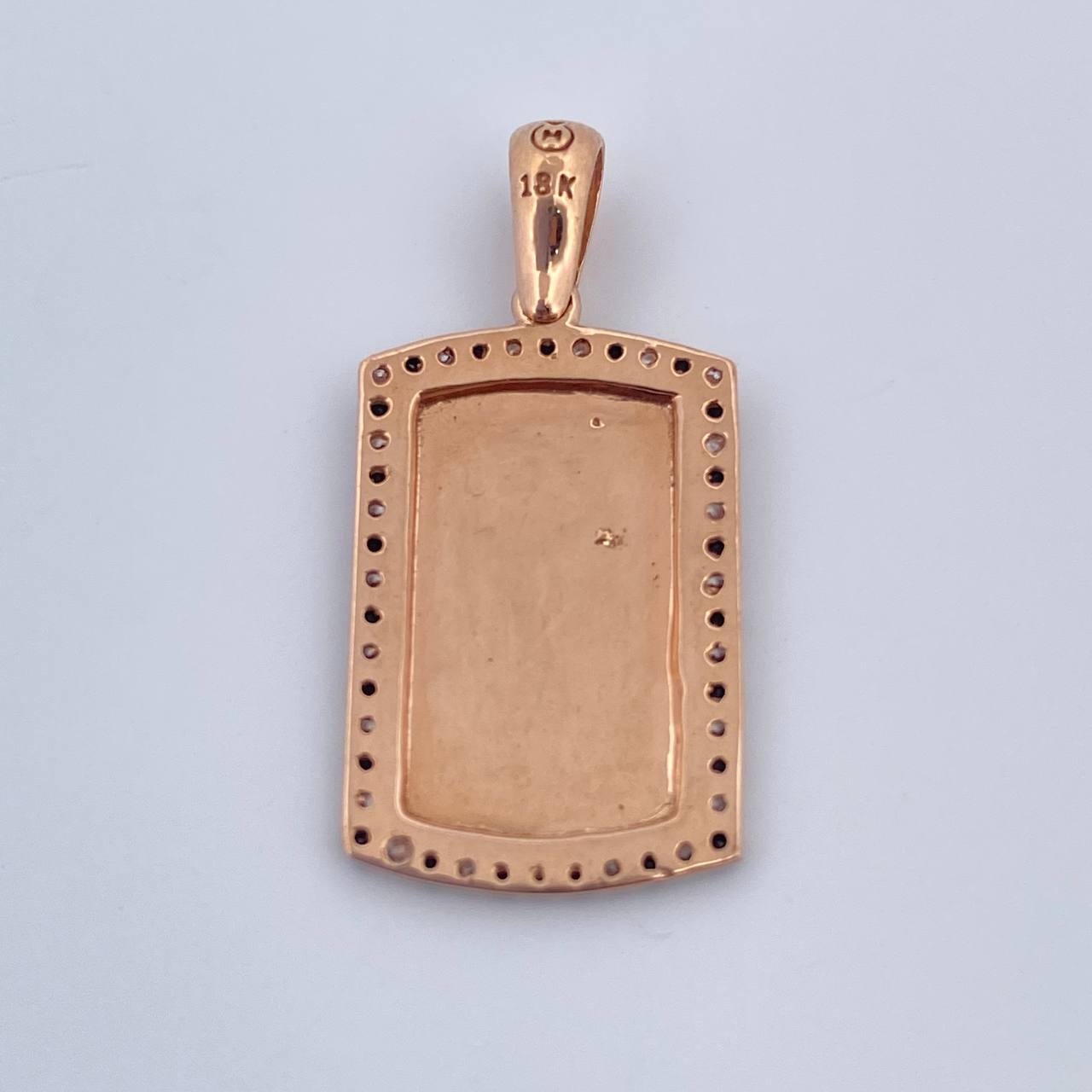 Dije Placa 2.5gr / 2.6cm / Oro 18K &