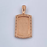 Dije Placa 2.5gr / 2.6cm / Oro 18K &