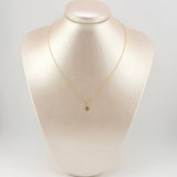 Set Cadena y Dije Singapur + Virgen Milagrosa 1.2gr / 40cm / 0.9mm Oro Amarillo 18K (Oferta)