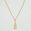 Set Cadena y Dije Singapur + Virgen Guadalupe 1.25gr / 40cm / 0.9mm Oro Amarillo 18K (Oferta)