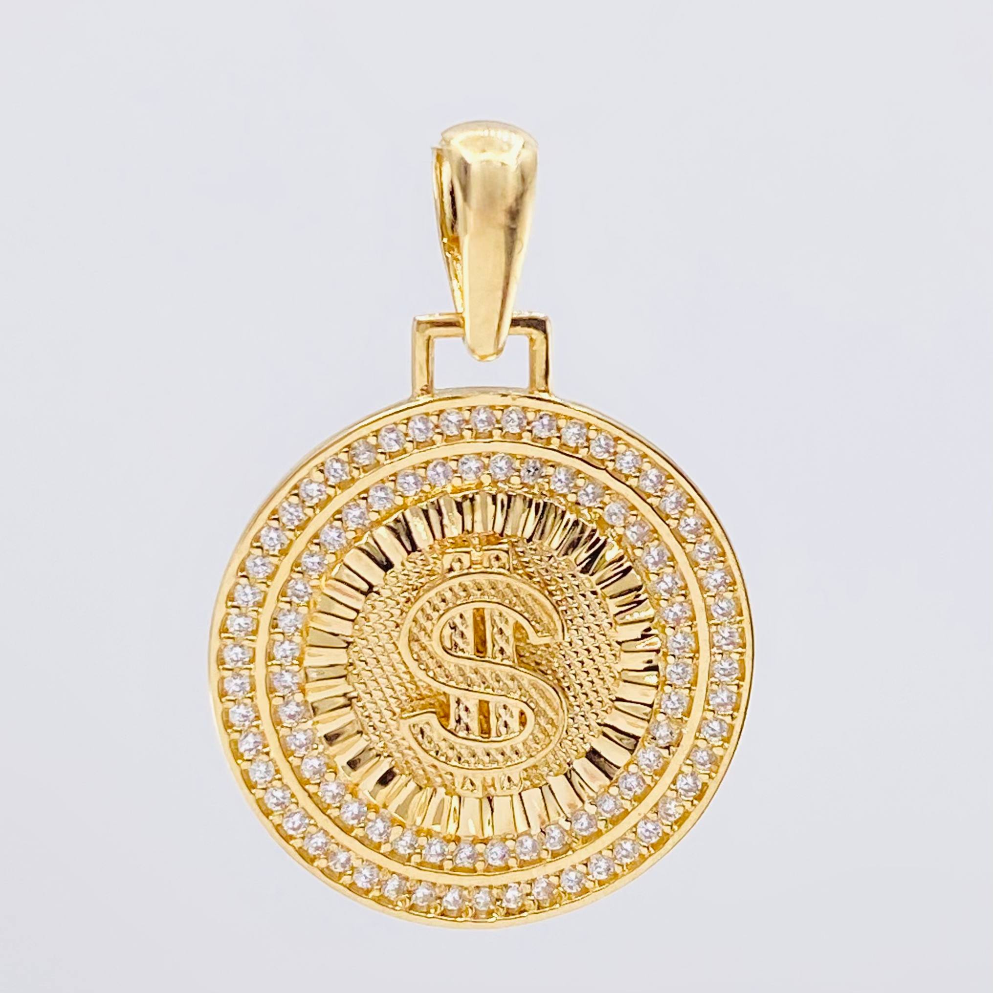 Dije Medalla Dólar 4.4gr / 3cm / Oro Amarillo 18K ©