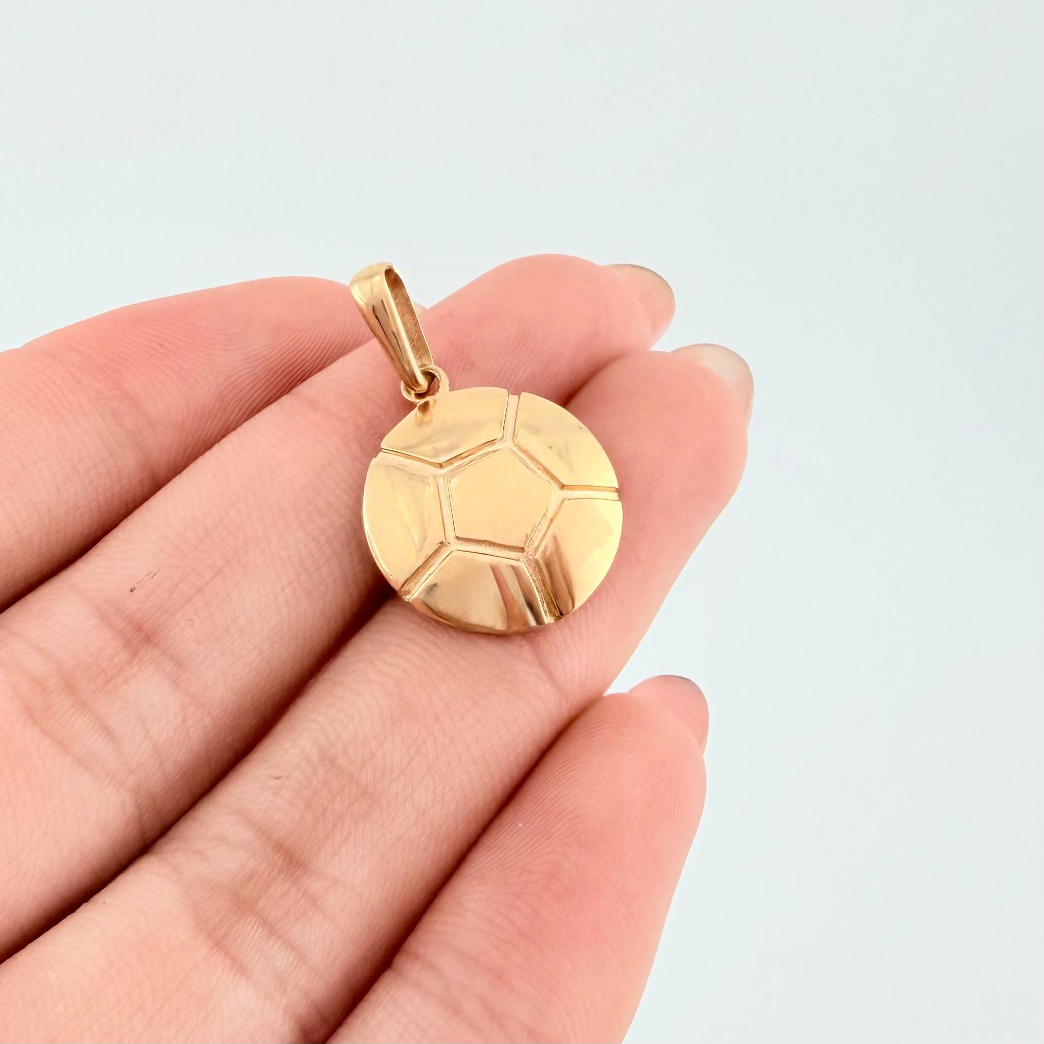 Dije Balón 2.3gr / 2.5cm / Oro Amarillo 18K