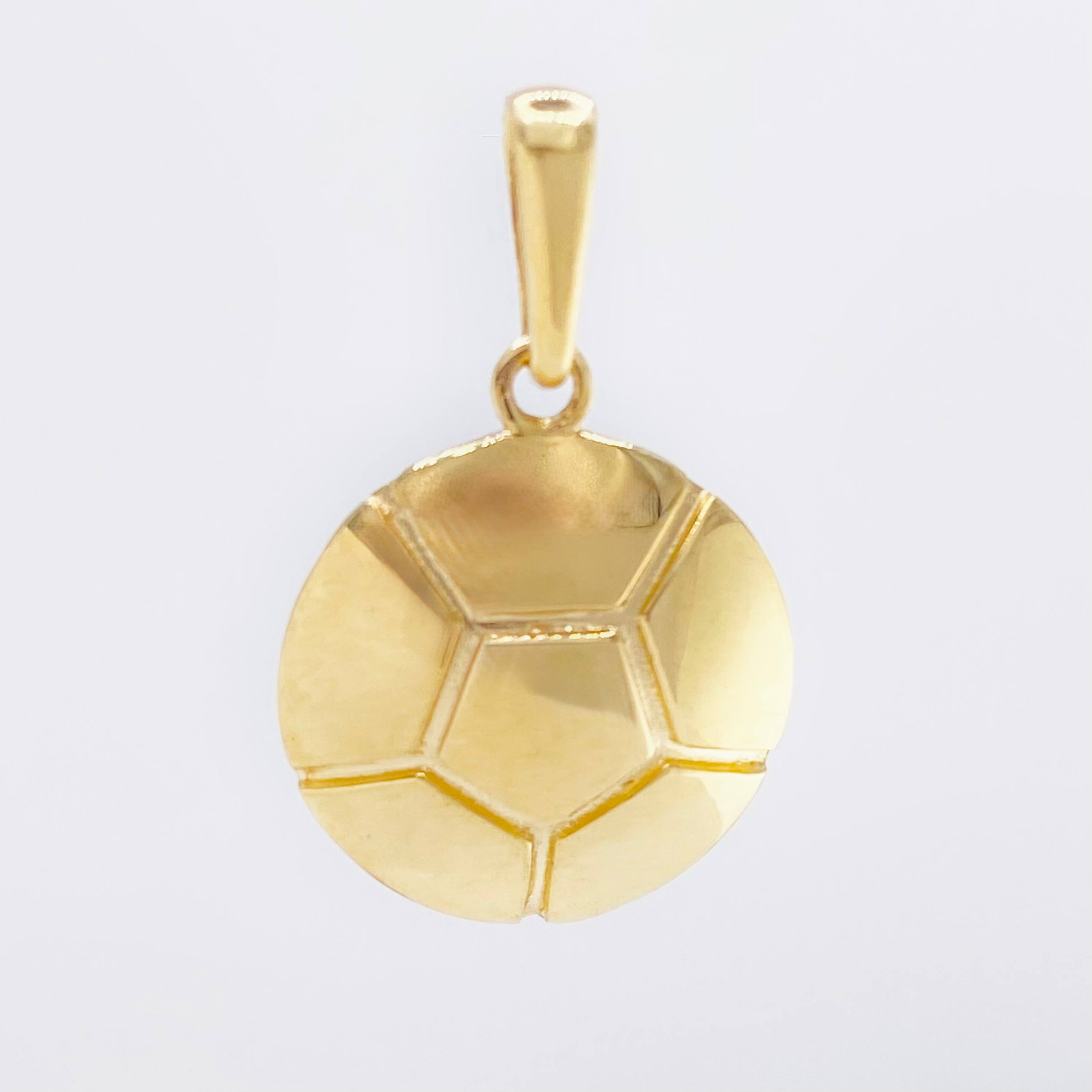 Dije Balón 2.3gr / 2.5cm / Oro Amarillo 18K